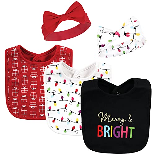 Image of Hudson Baby Unisex Baby Bandana Bibs and Headbands