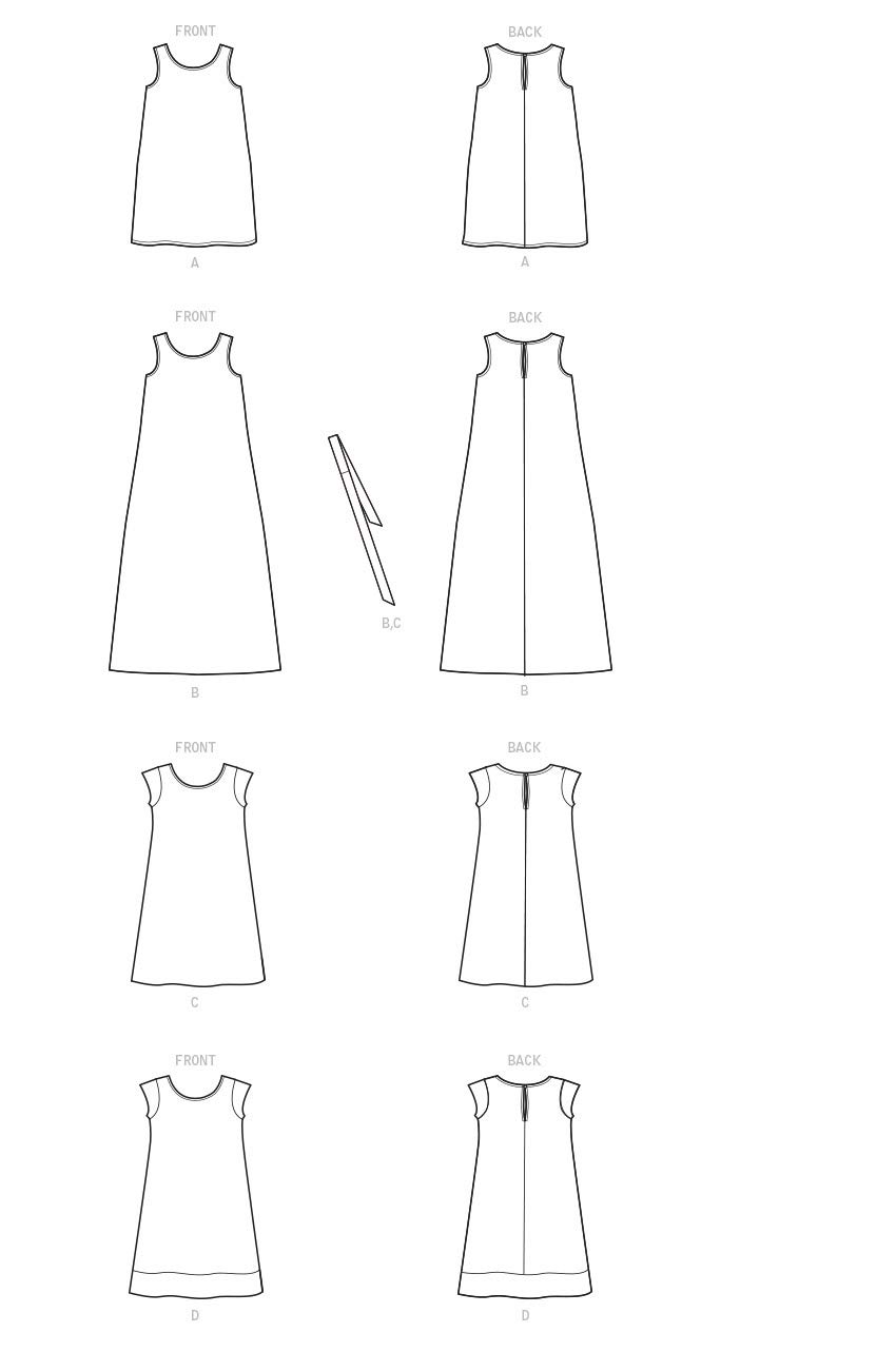 Simplicity Modello Di Cucito SS9900HH - Vestito Per Bambina Con Maniche E Lunghezze Variabili (Taglie 3-4-5-6 Anni) - 4