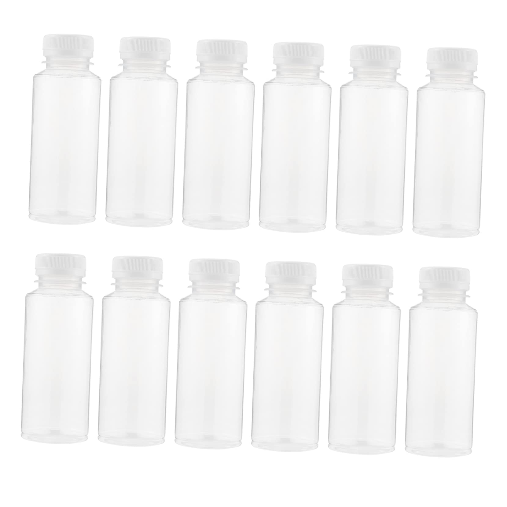 Unomor 1set Plastic Milk Bottle Milk Jug Drink Bottles Soda Bottle Empty Juice Bottles Lunch Bottles Beverage Container Syrup Containers Tamper Extra Thick Pp Plastic 12pcs