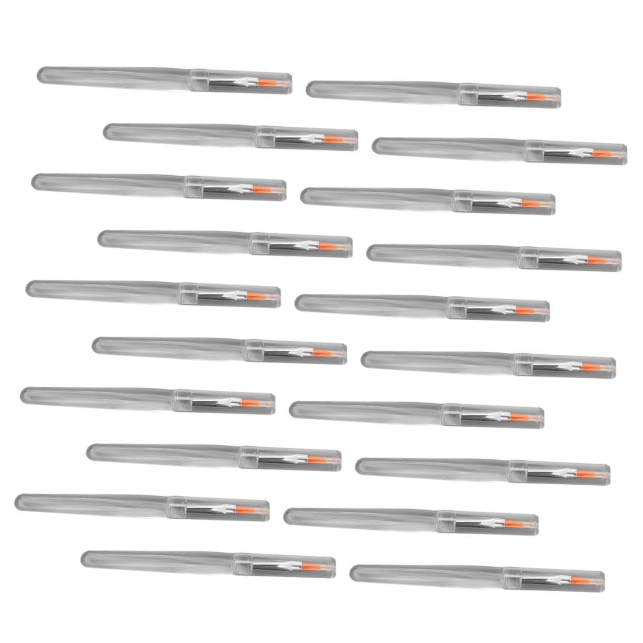 Healeved 20pcs Man-made Fiber Lip Makeup Brush Set Resin Handle Eye Shadow Brush Lid Soft and