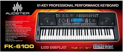 Audster FK-6100 keyboard with features highlighted