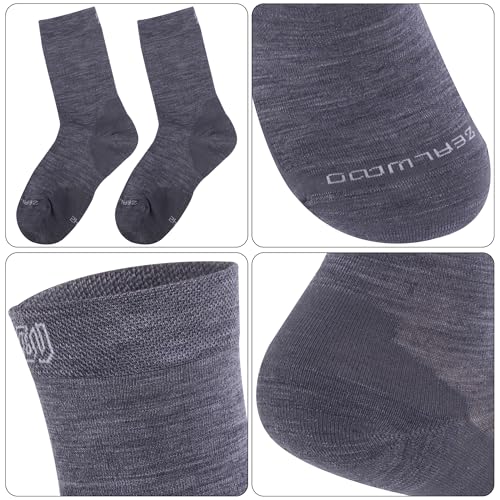 Image of No Show Athletic Socks, ZEALWOOD 3 Pairs Merino Wool Ultra-Light Running Tennis Golf Socks for Men Women