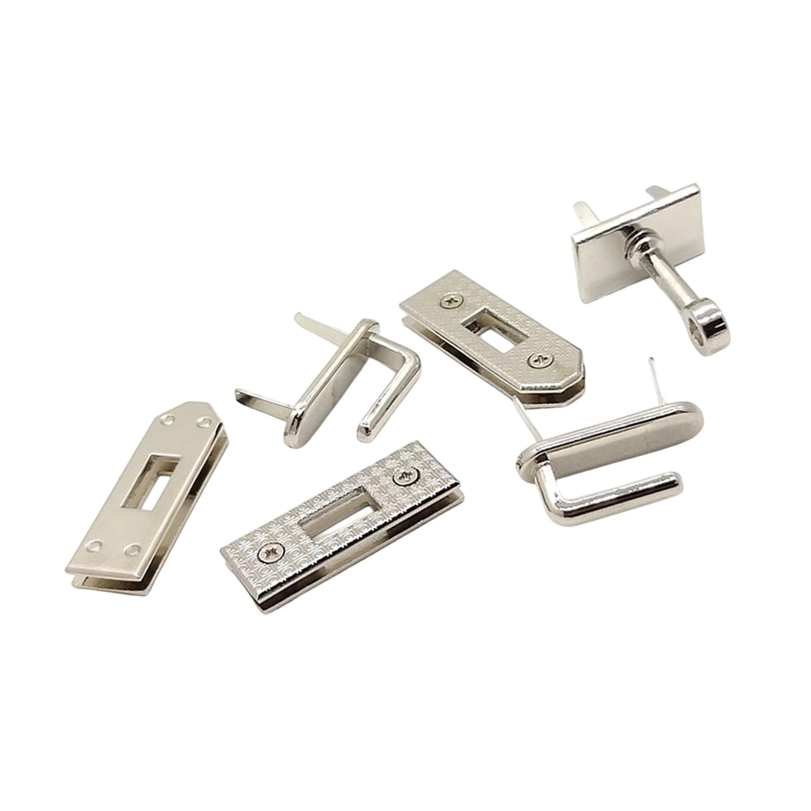 XAGMODSHN 6 Pieces Metal Purse Closure Hardware Set Easy Installation Multi Purpose Bag Replacement Part Handbag Hardware Tool