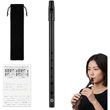 Irish Tin Whistle D Key,6 Hole Gold Penny Whistle Set,28cm