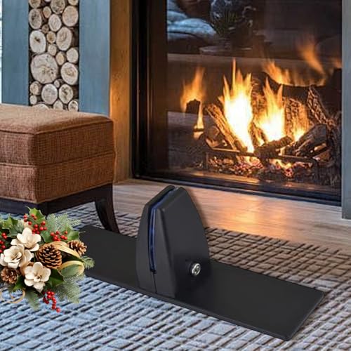 Soporte para pantalla de chimenea ajustable que estabiliza paneles en invierno 4