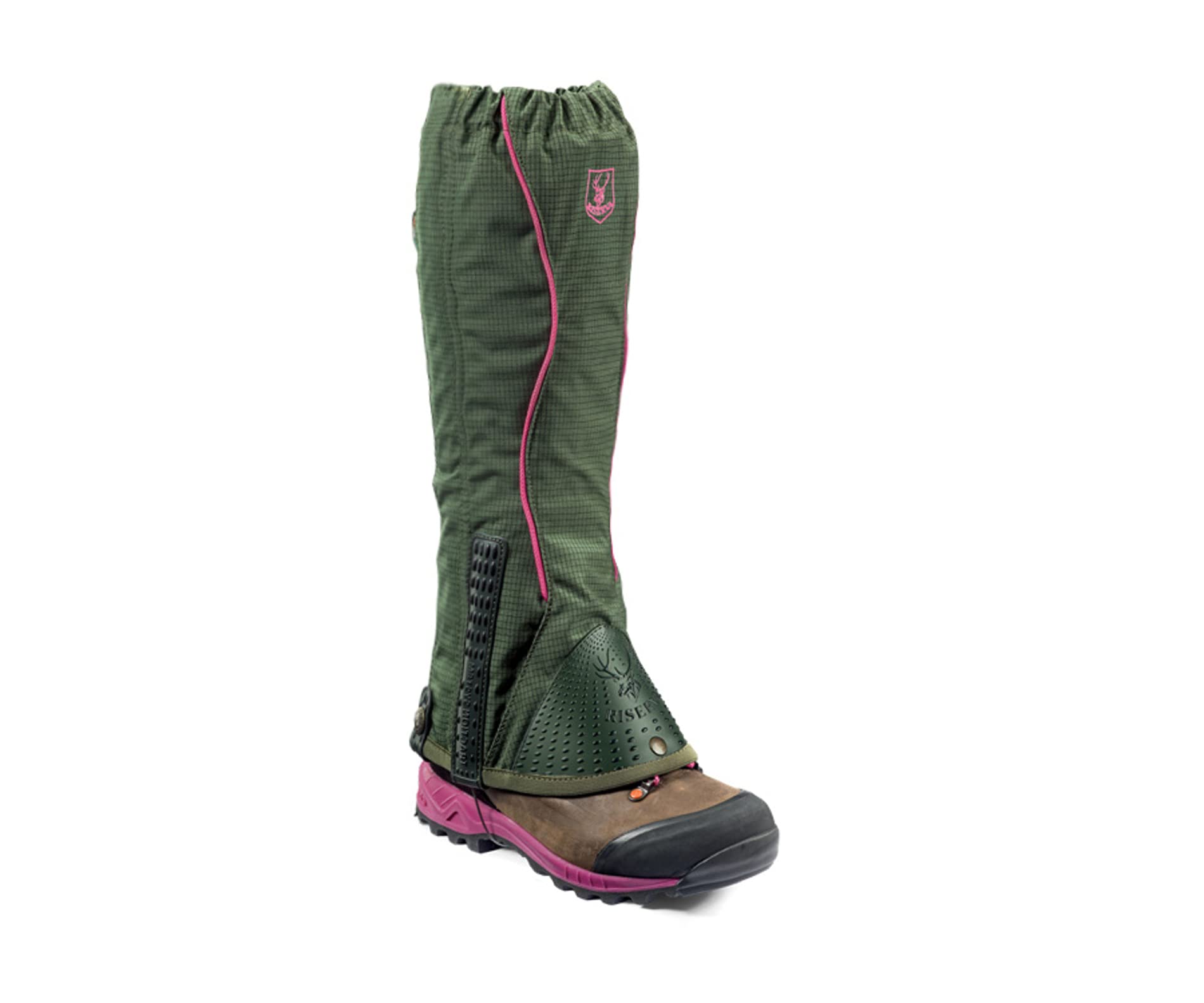 Riserva Ghetta ergonomica Cordura Ripstop Verde Magenta Art.R2244