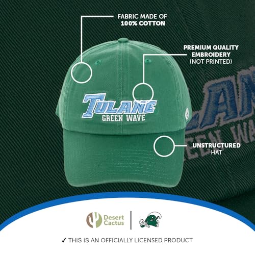 Gorra Desert Cactus Tulane University verde ajustable miniatura 4