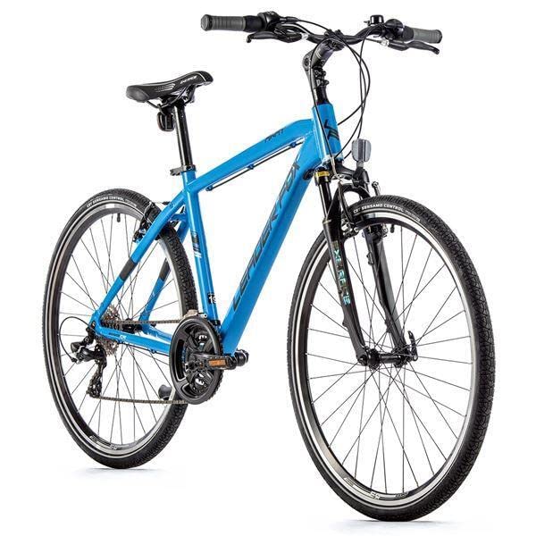Leaderfox Vélo cross 28" en aluminium Fox Away Gent Cross Bike 21 vitesses Rh57 cm Bleu