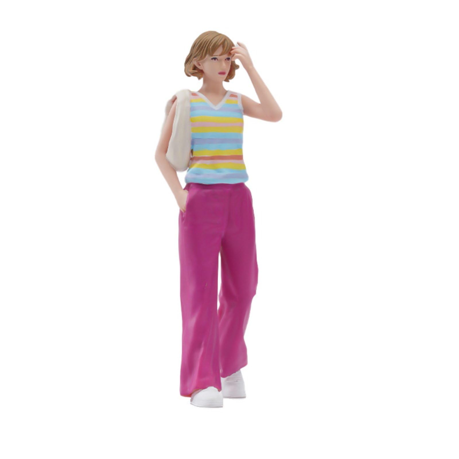 Miniatur-Frau detailreich Resinfigur authentisch Diorama-Figur für Modellbauer, Sammler, 1/18, Fein Bemalt Mit Fünf Gesichtszügen