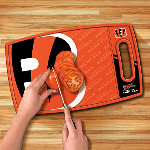 Image of YouTheFan NFL Cincinnati Bengals Logo Series Cutting Board