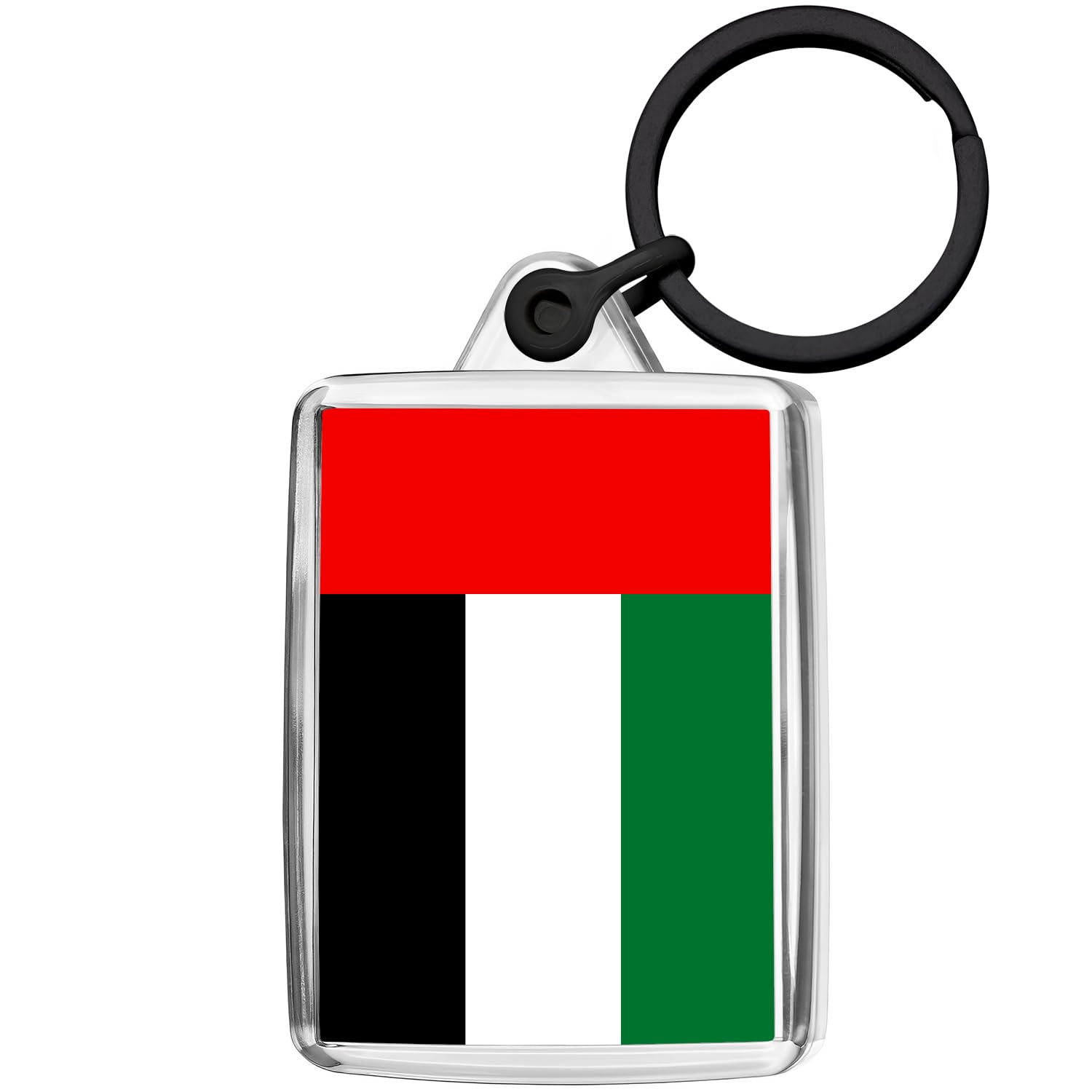 Pixly® United Arab Emirates Flag Keyring Key Fob Country Keychain Keepsake UAE Souvenir Gift
