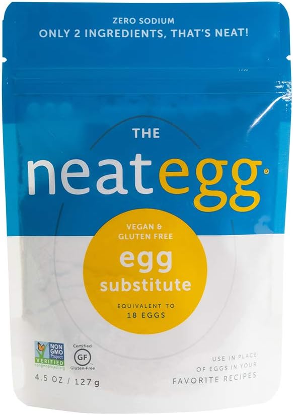 neat - Plant-Based - Egg Mix (4.5 oz.) - Non-GMO, Gluten-Free, Soy Free, Egg Substitute Mix