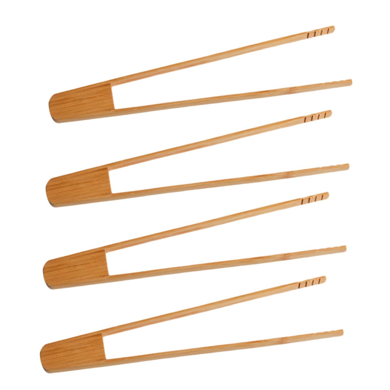 Cabilock 4Pcs Food Clips Multi Functional Bread Tongs Lightweight Sturdy Comfortable Grip for Safe Handling for Serving Appetizers Keeping Food Fresh