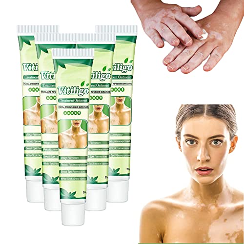 5 PCS White Tag Treatment Moisturizing Cream, Vitiligo Cream, Vitiligo Care Cream, Pigmentation regulating & Improve Skin Pigmentation, Reduces White Spots on Skin
