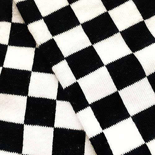 3PK Fashion Men's novelty Socks Checker board crew Socks, Skateboard Socks (Shoe Size 6-12)2