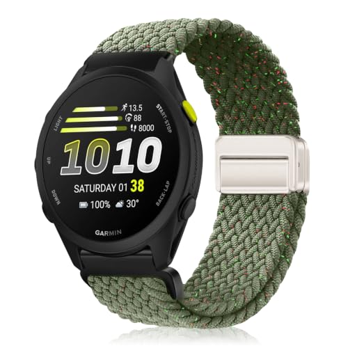 YealRed 20mm �i�C���� �o���h For Garmin Forerunner 170 Music ���C�o�b�N�� (�O���[���X�^�[) | �L�k���̂���i�C���� Garmin Forerunner 70/170/170 Music/570 42mm/