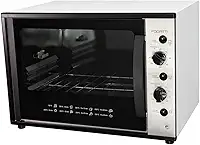 Forno Elétrico Com Espeto Giratório, 60 Litros, Bancada, Fogatti, Interior Easy Clean, Dourador, Até 300Cº 110V