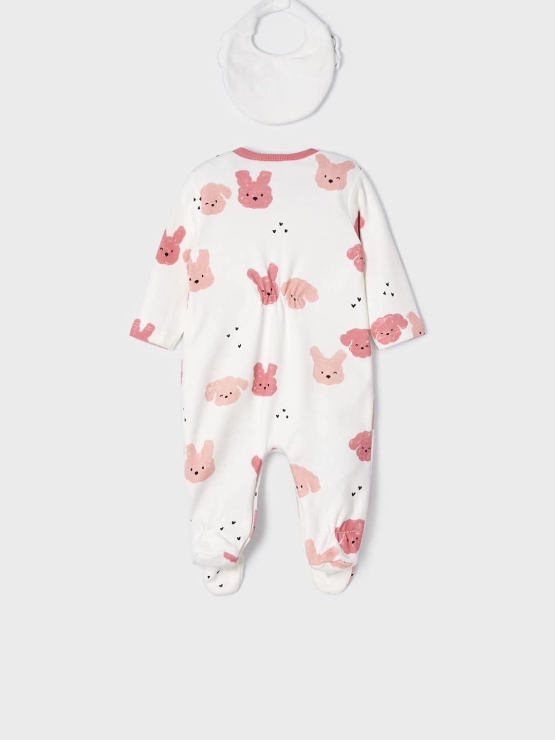 Mayoral 2 pcs romper and bib set for Baby-Girls Quartz