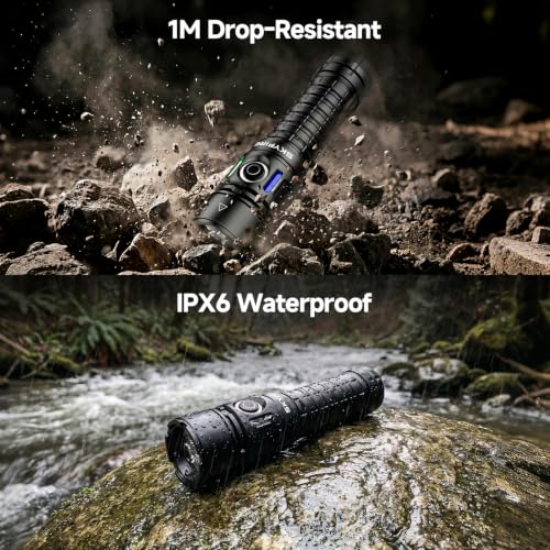 Image of SKYFIRE 3859LM High Lumens LED Tactical EDC Flashlight with Magnetic Base