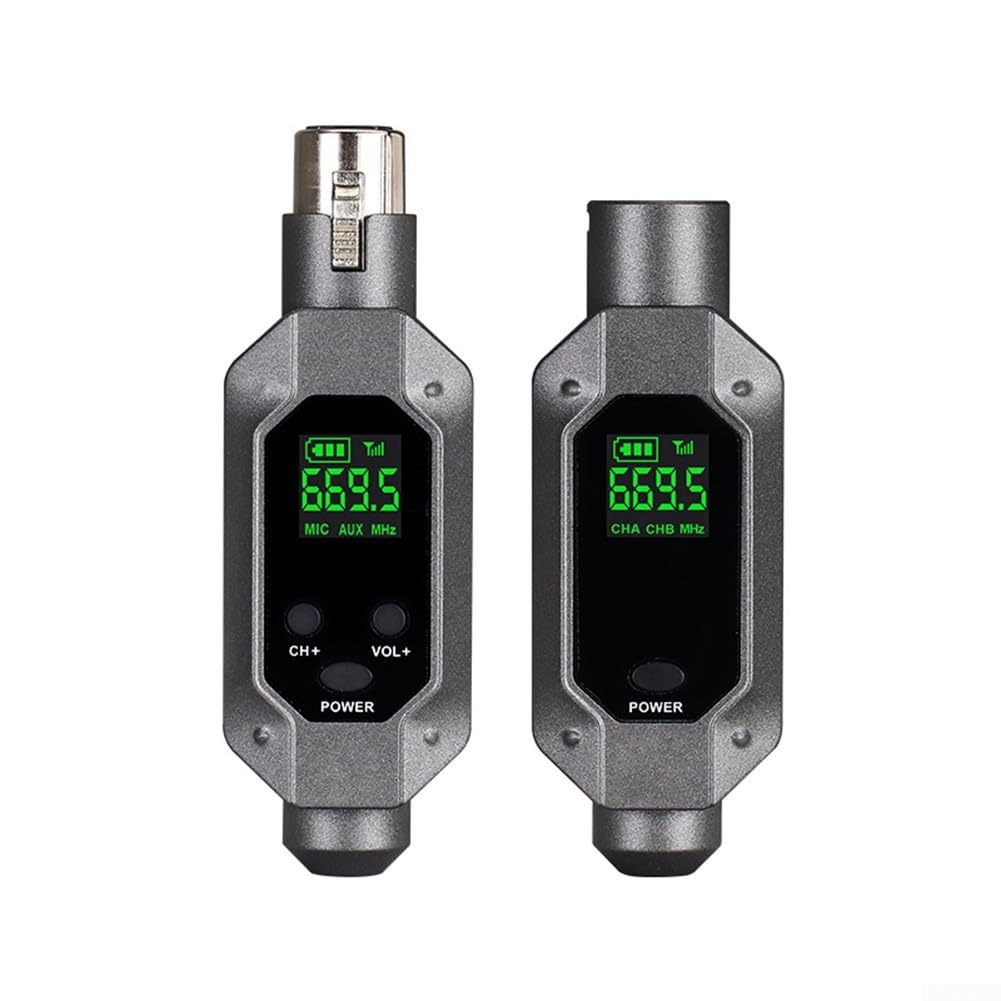 Professionelles XLR-Funksystem UHF-Mikrofonsender Empfänger für dynamische Mikrofone, PA-Mixer kompatibel
