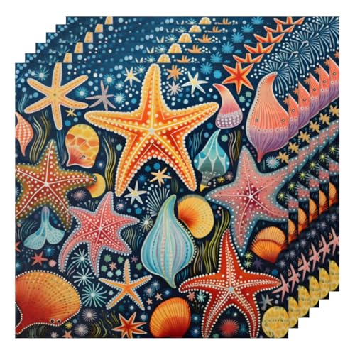 Servilletas de Tela Multicolor Set x6 50.5x50.5 cm miniatura 1