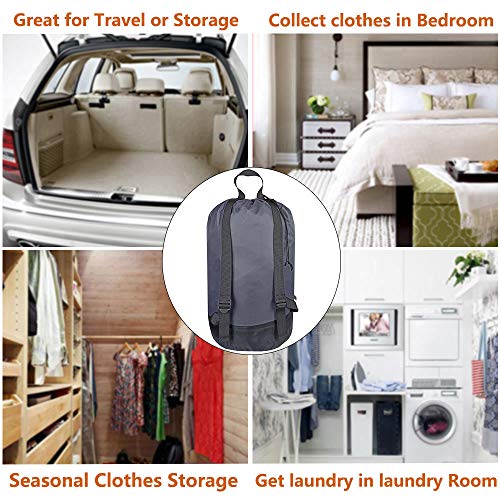 Uniligis Washable Laundry Bag Backpack, Large Clothes Hamper Bag To Hold 4 Loads Of Laundry, 2 Strong Adjustable Shoulder Straps With Drawstring Closure For Travel thumb #5