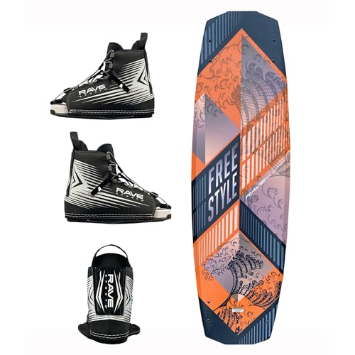 RAVE Sports Freestyle Wakeboard und Bindungen Paket, Orange