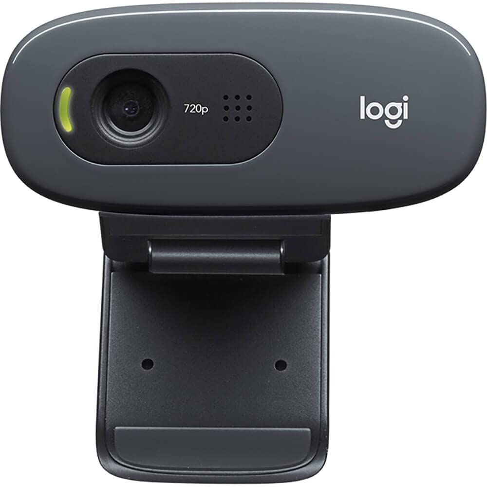 C270 HD Webcam, 1280 x 720 Resolution, 1 MP, Black
