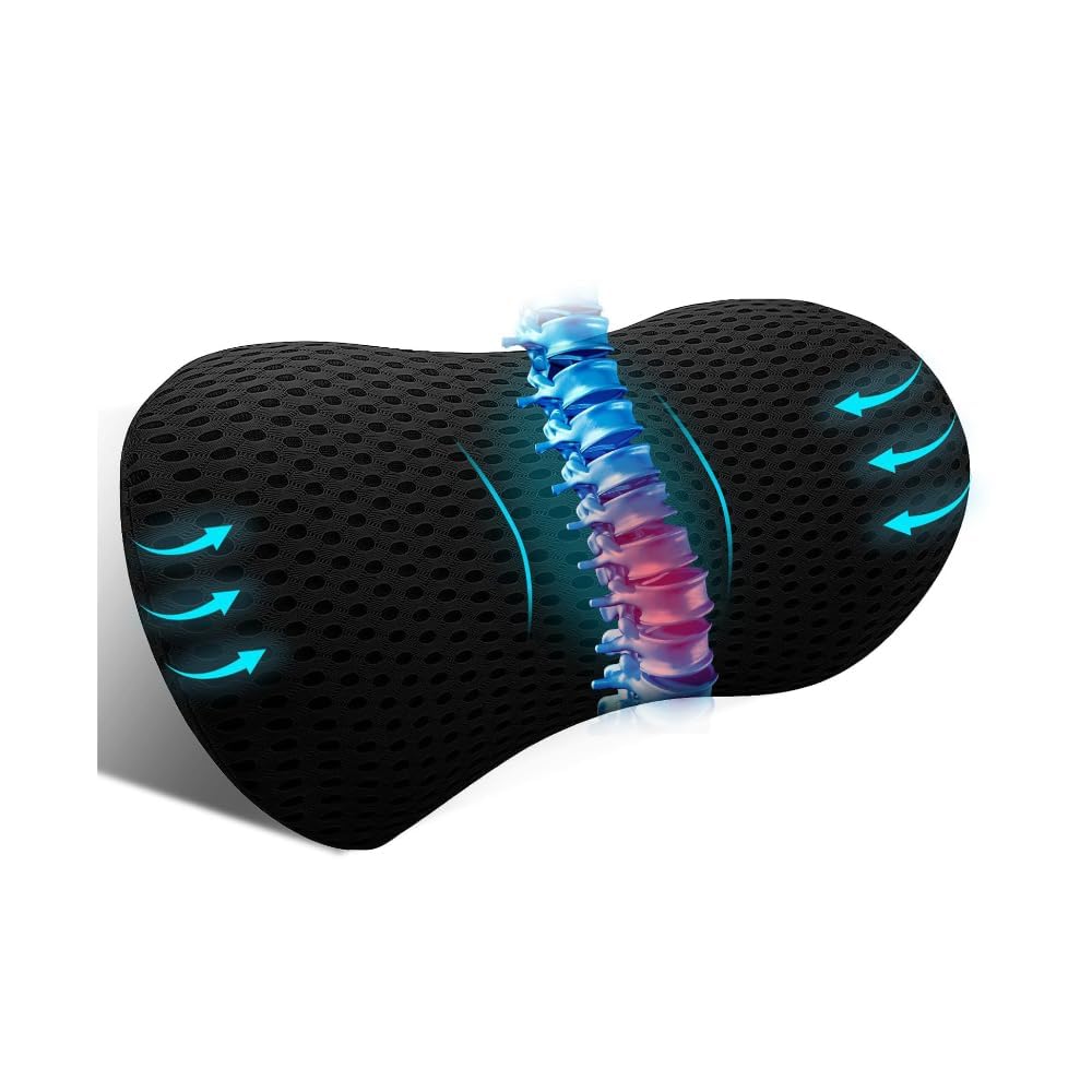 WZKSZMEFG Lumbar Pillow, for Jaecoo For J7 7 For PHEV 2025 2024 2023 Lumbar Support for Car Ergonomic Adjustable Lumbar Support Cushion for Lower Back Pain Relief