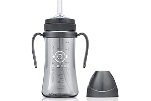 Grosmimi Baby Sippy Cup 10oz Charcoal