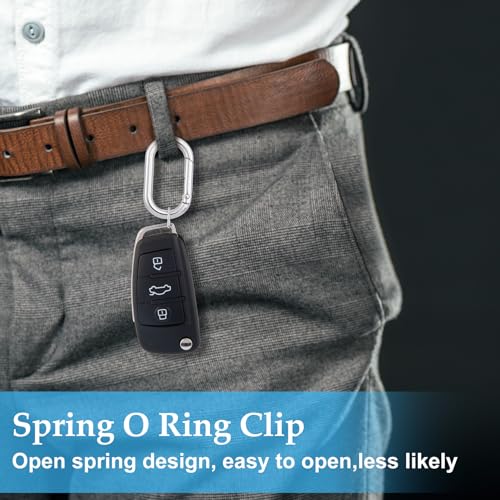 Image of Oval Spring Ring Clips, Metal Keyring Purse Clip