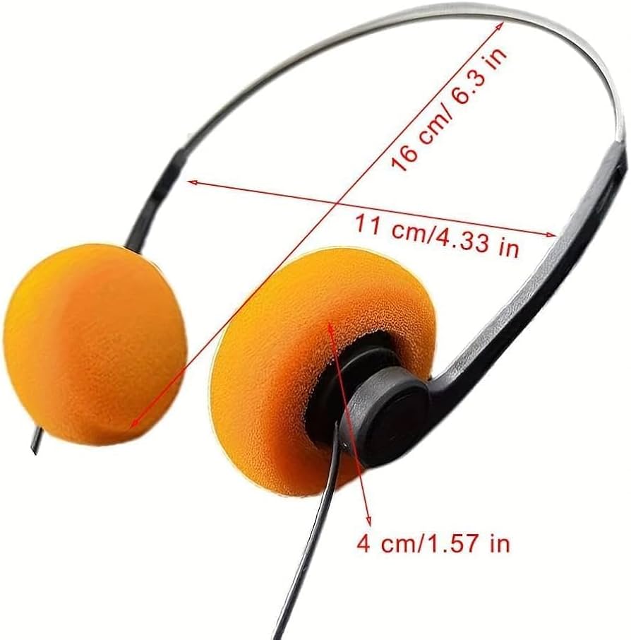 Amazon.com: Calsgkspray Orange Retro Over-Ear Headphone