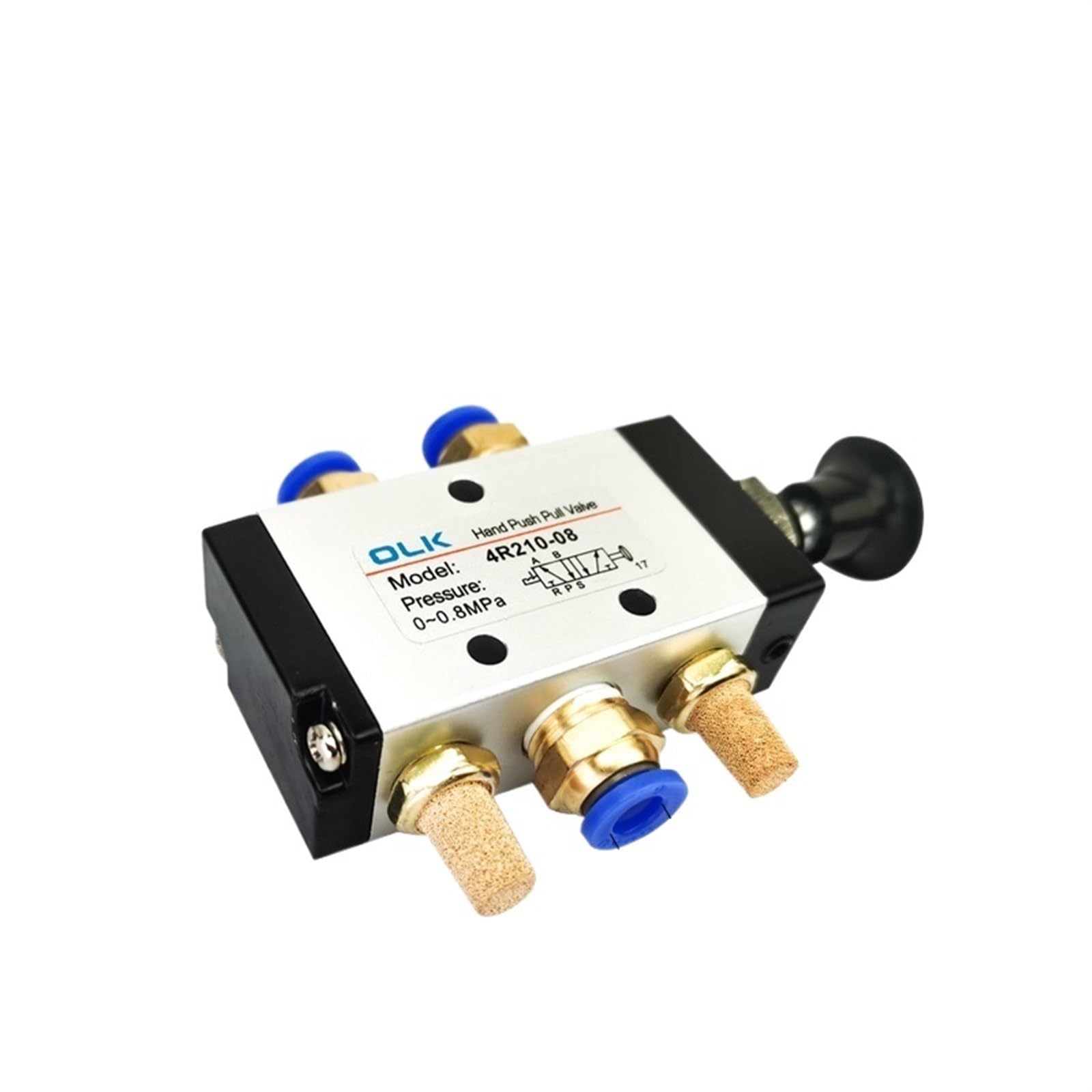 JNVFTCUX 4R210-08 Manual valve 2 Way 5 Position Push and pull Pneumatic switch of directional(With 6mm Fittings)