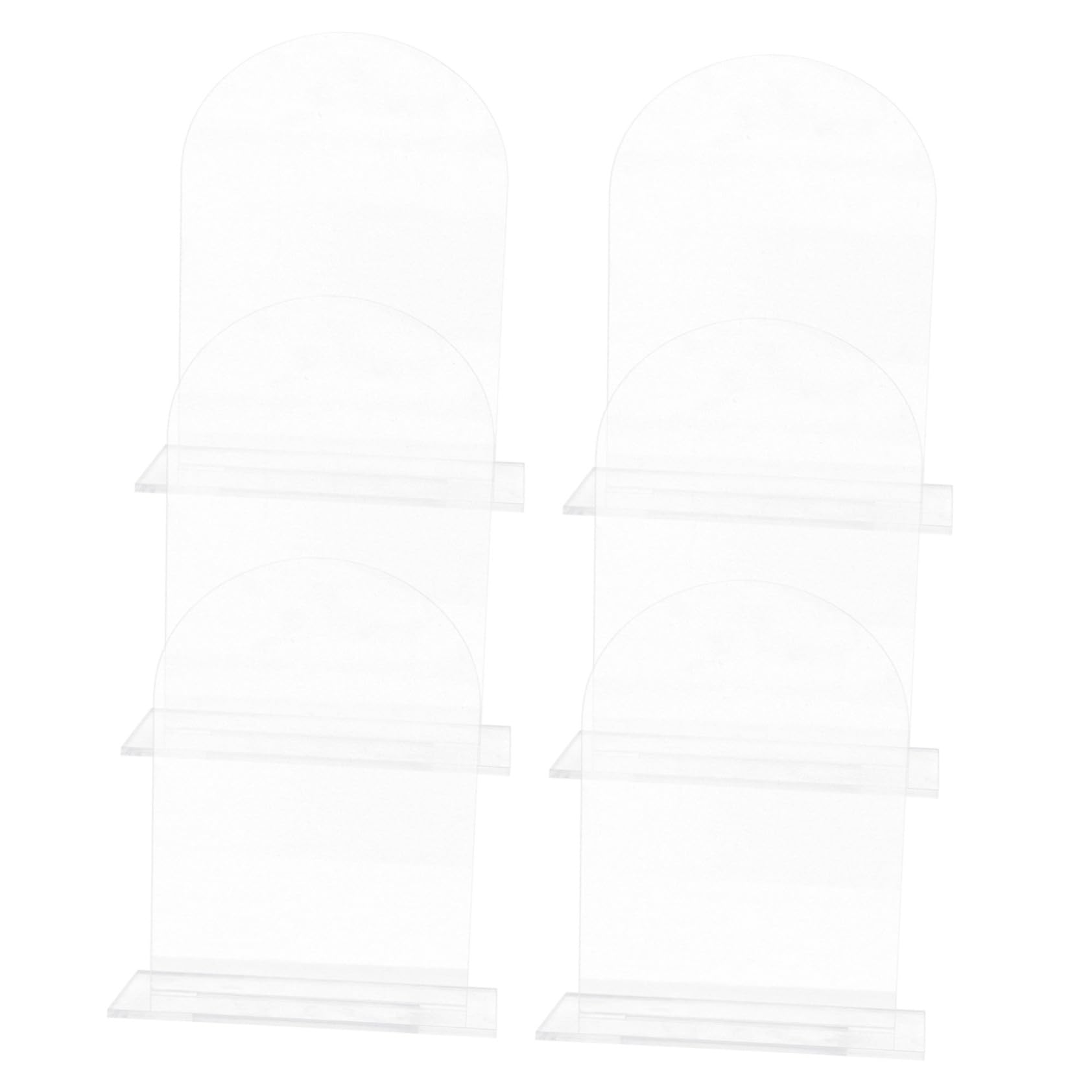 Cabilock 6 Pack Acrylic Table Sign Stand Wedding Acrylic Numbers for Decor Strong Table Number Cards