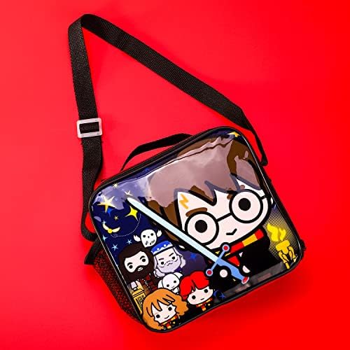 Templar Harry Potter Rectangular Insulated Lunch Box Bag for Boys and Girls, Perfect Size for Packing Hot or Cold Snacks for School and Travel, BPA Free