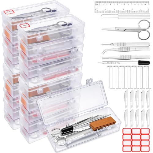 Dunzoom 20 Set Dissection Kit, 32 Pcs Per Set, Biology Anatomy Lab Tools