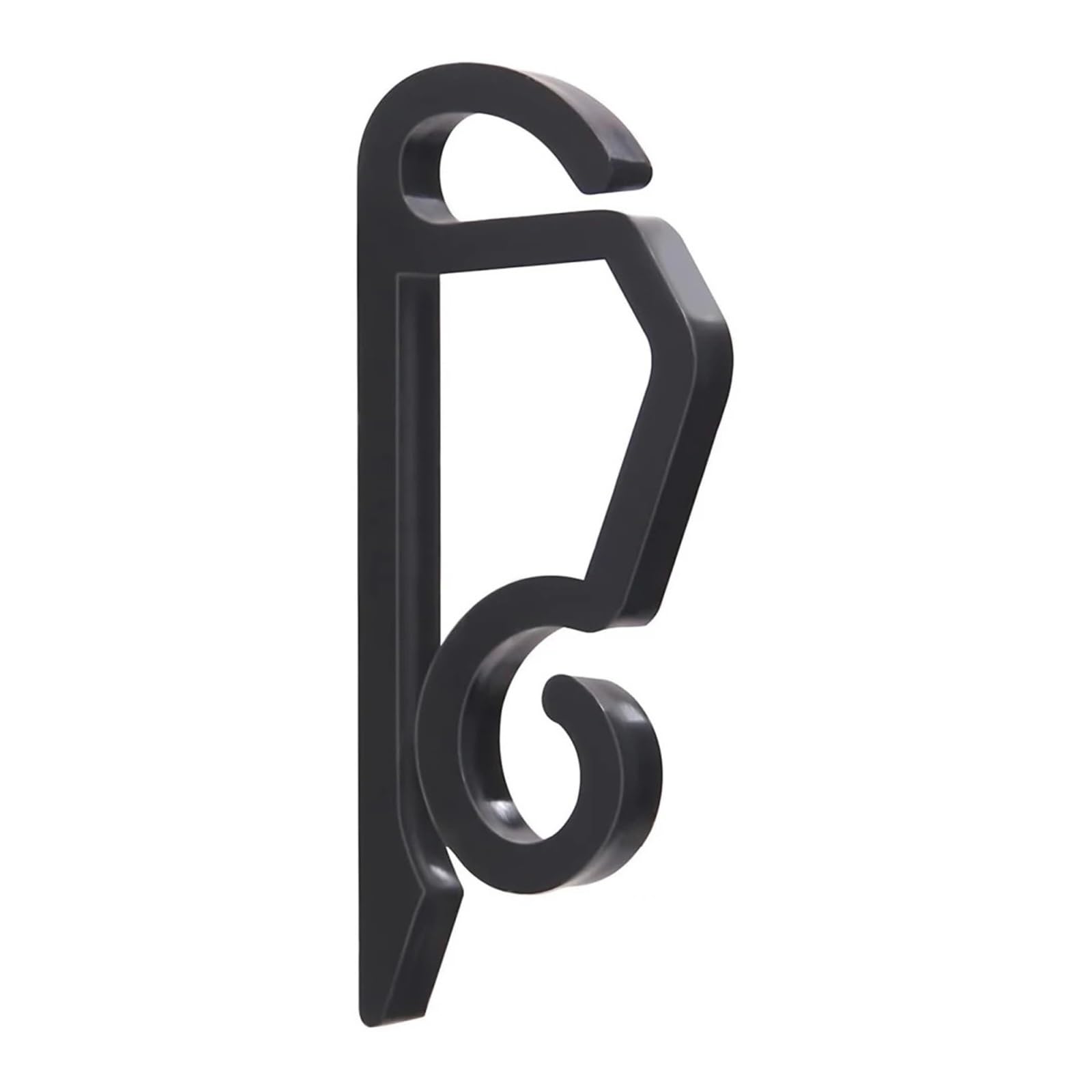 FJQFHH Gutter Hooks Shape, Outdoor Light Hook Weatherproof S Clip for String Lights(Black,100pc)
