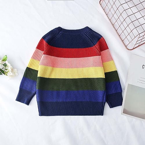 Toddler Boys Girls Clothes Knitted Colorful Sweater Coat Tops Kids Boys Girls Fall Winter Jacket for 1 to 6 Years3