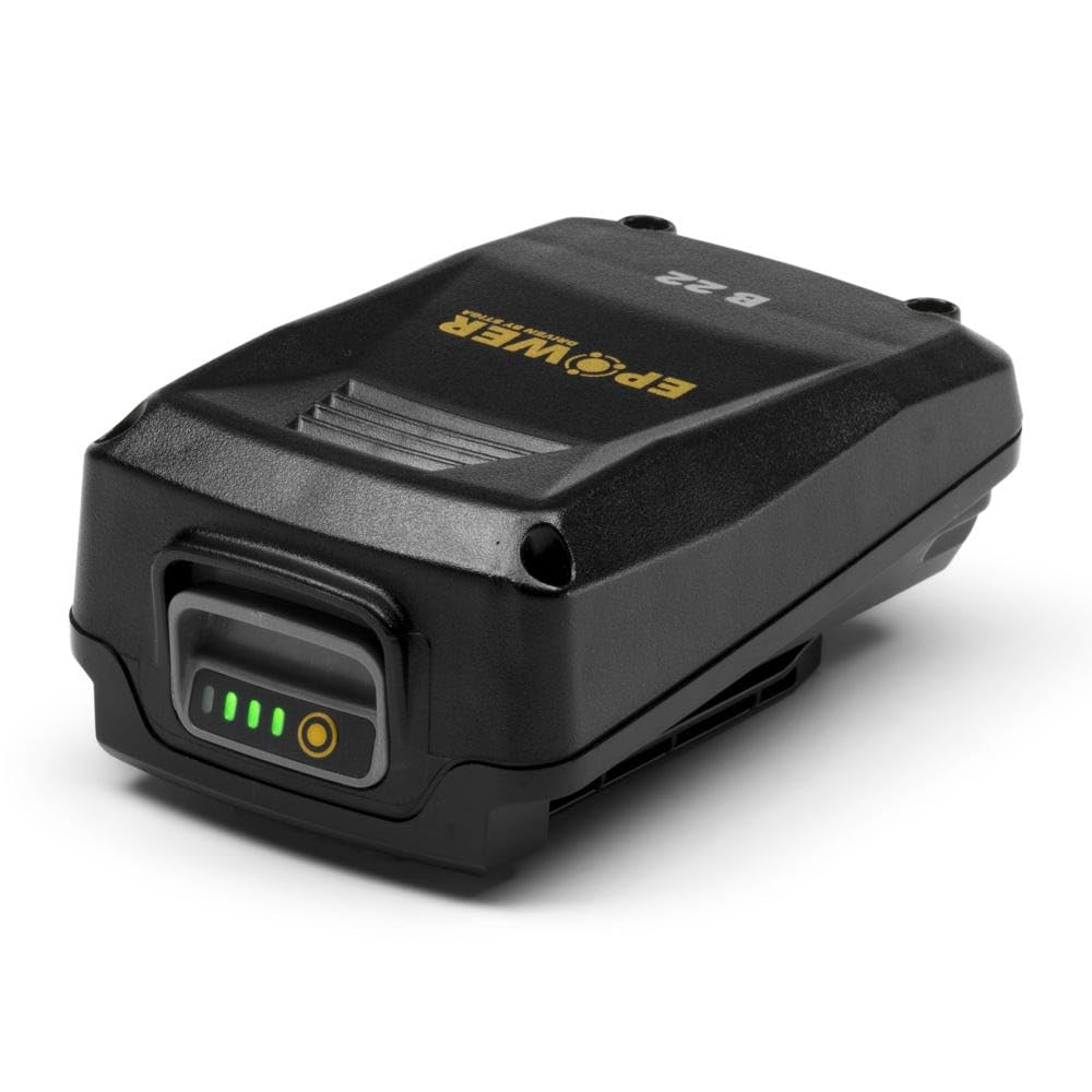 Alpina Batería E-Power B 22 de iones de litio de 20 V. Capacidad de batería 2 Ah. Compatible con todas las herramientas manuales y cortacéspedes Alpina de 20 V. Indicador LED de carga de la batería
