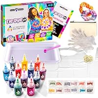 Original Stationery Fun Colors Tie Dye Kit for Kids Aged 8-12 Years, Includes 12 Colors to Make Colorful Tie Dye Crafts, Great Gift Idea