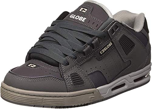 Image of Globe Men's Sabre Skateboard Shoes, Grey Dark Shadow Grey 15277, 7.5 US