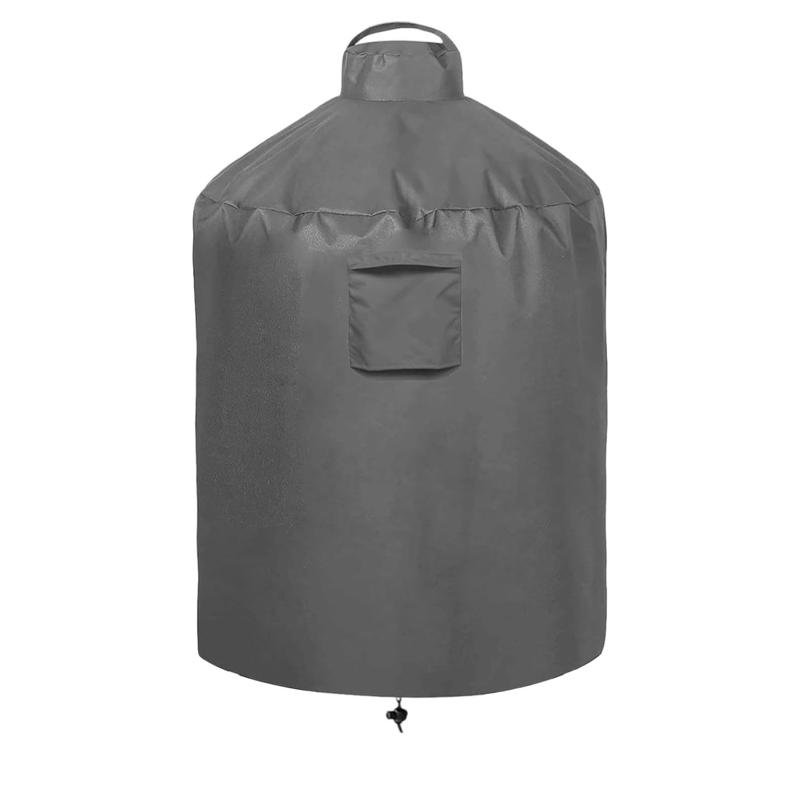 Circular Barbecue Cover Cover Waterproof Round Grill Cover Windproof for Outdoor, Patio, Backyard Grey 420D 90-122cm-image-23