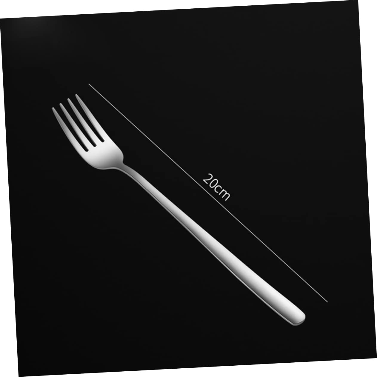 BRIGHTFUFU 3pcs Stainless Steel Forks Flatware Food Fork Dessert Fork Stainless Steel Tableware Silver