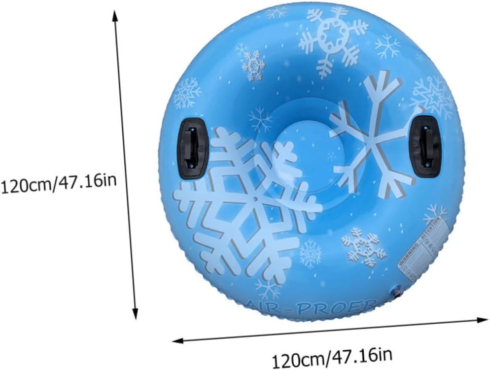 Milisten 1Pc Thickened PVC Inflatable Snow Tube Durable Winter Sled for Outdoor Sports Easy to Clean High Wear Resistance Comfortable Airtight Design for Snowy Hills