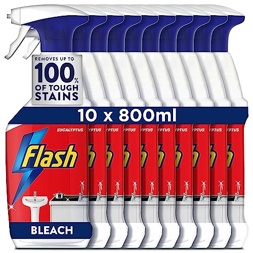 Flash Multi Purpose Bleach Cleaning Spray, For Hard Surfaces, Kit...