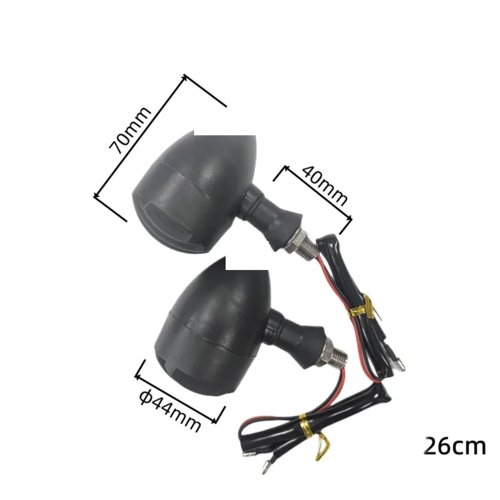 Indicatore Di Direzione In Metallo Per Moto Universale Posteriore Sinistro E Destro DRL Luce Freno A Griglia Nera(2pcs)