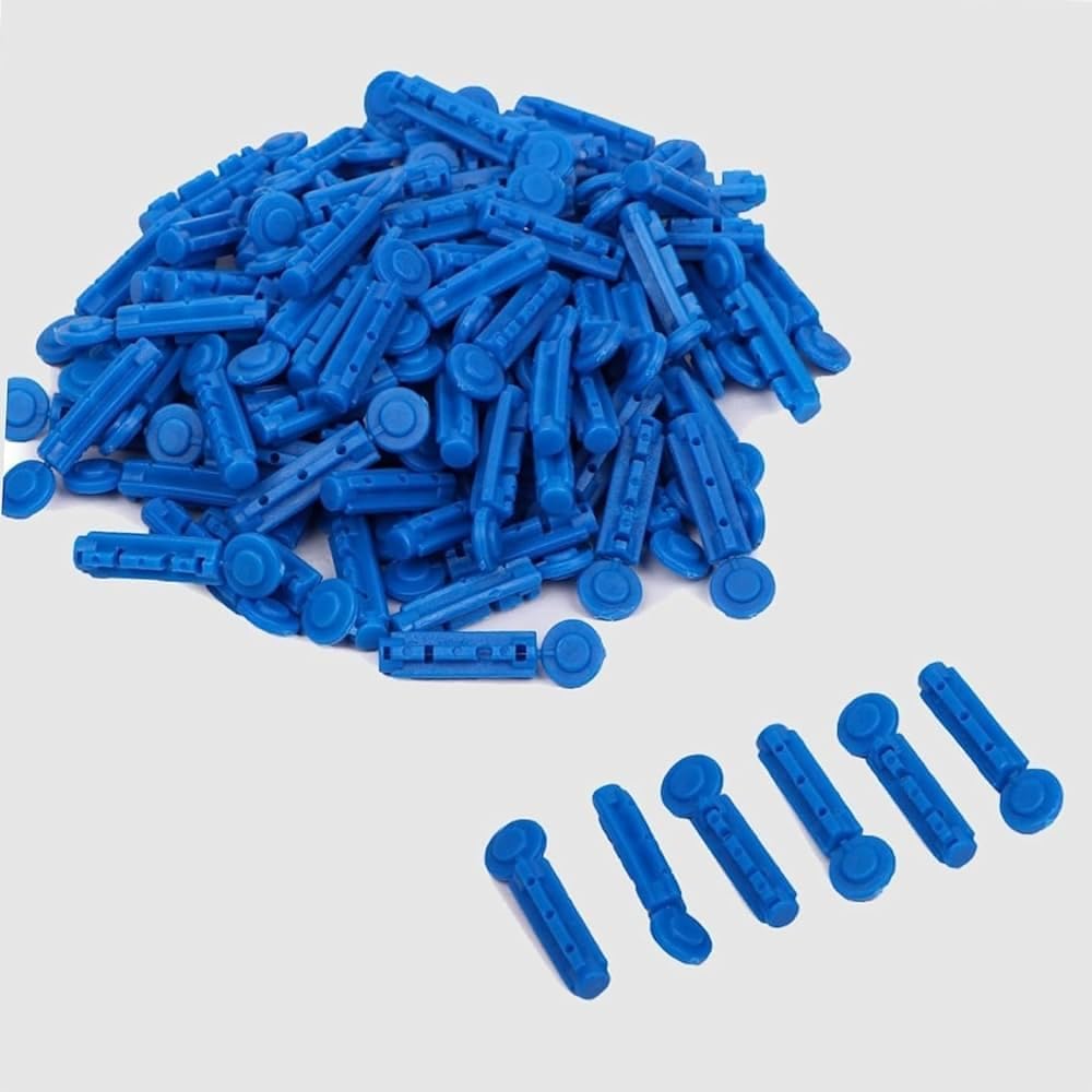 Dr. Morepen Supported Glucometer Round Blood Lancet 200 Pcs Blue Colour | VATS 200 Round Blood Lancet 200 Pieces Glucometer Lancets (Blue Colour) 4