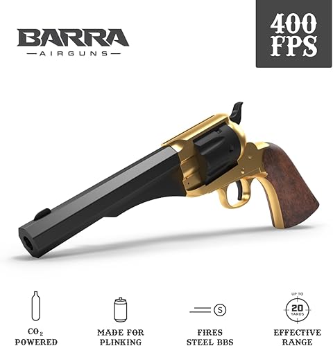Miniatura 2 de Kit de pistola de CO2 dorado 1858 con 2 cartuchos de CO2 250 BBS (1858s)