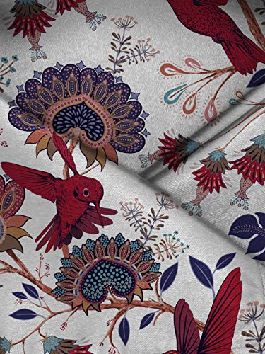Image of BLACKSMITH Paisley and Floral Printed Italian Pocket Square for Men and Boys, for traditional Indian Wear like Bandhgala and Modi Jacket