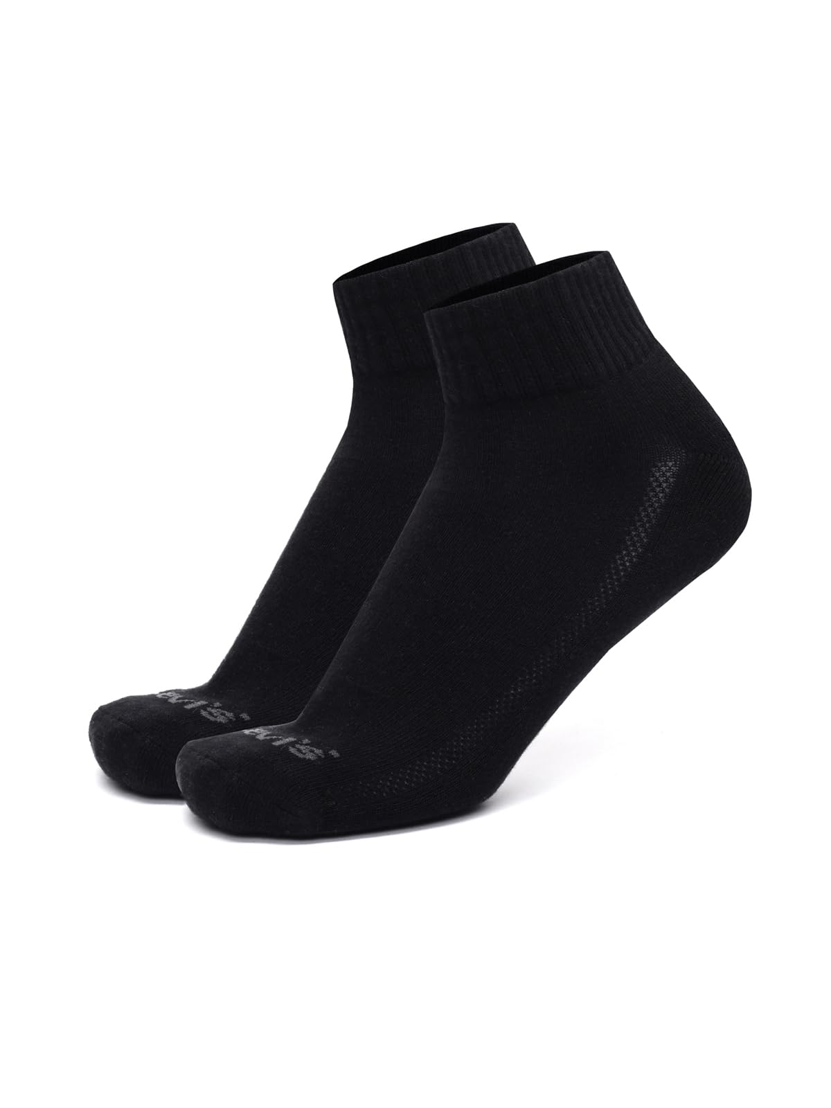 Levi's LS203 Men's Cotton Stretch Mid Cut Non Terry Socks (Pack of 3) 4